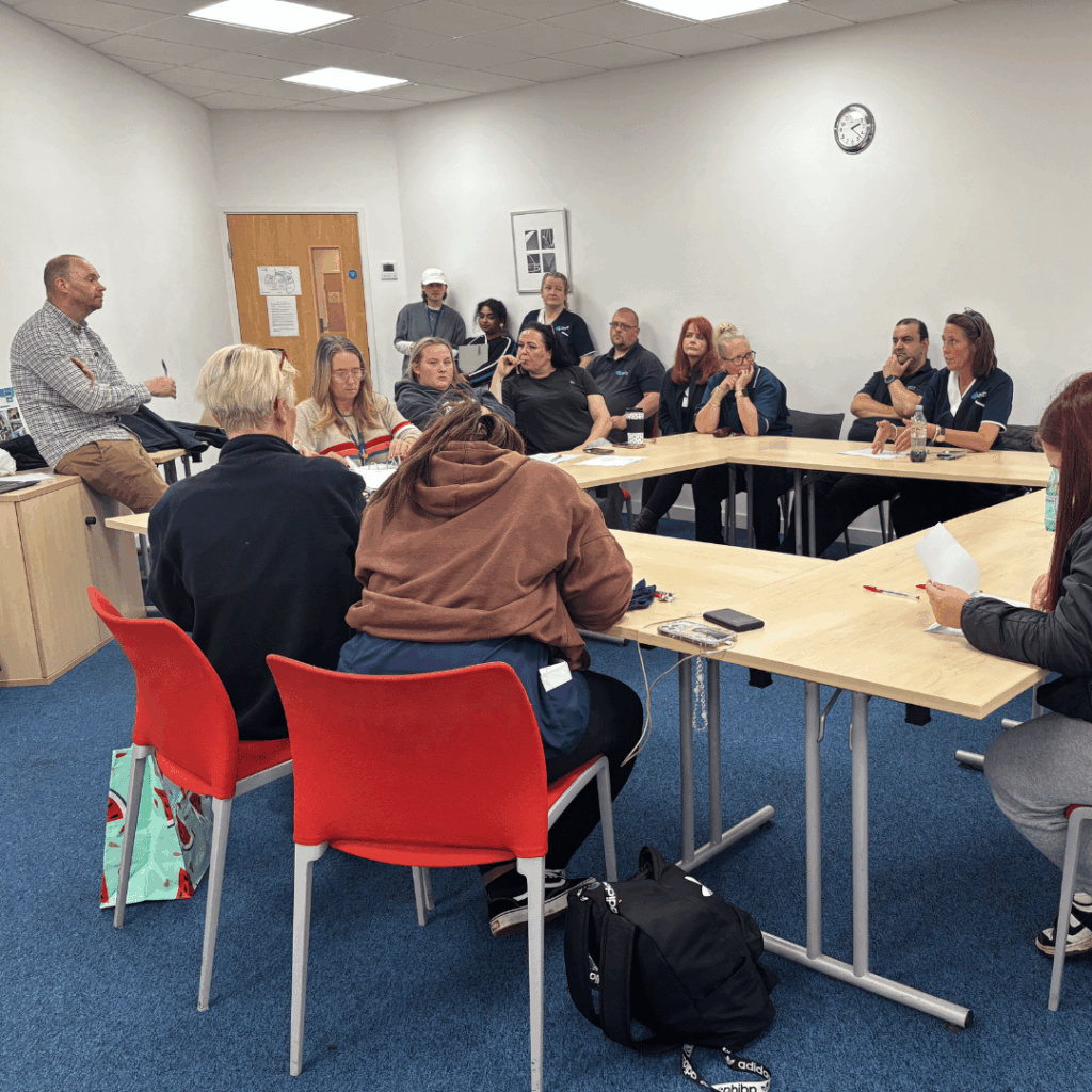Team Meeting with our care team and Operations Manager, Paul.
